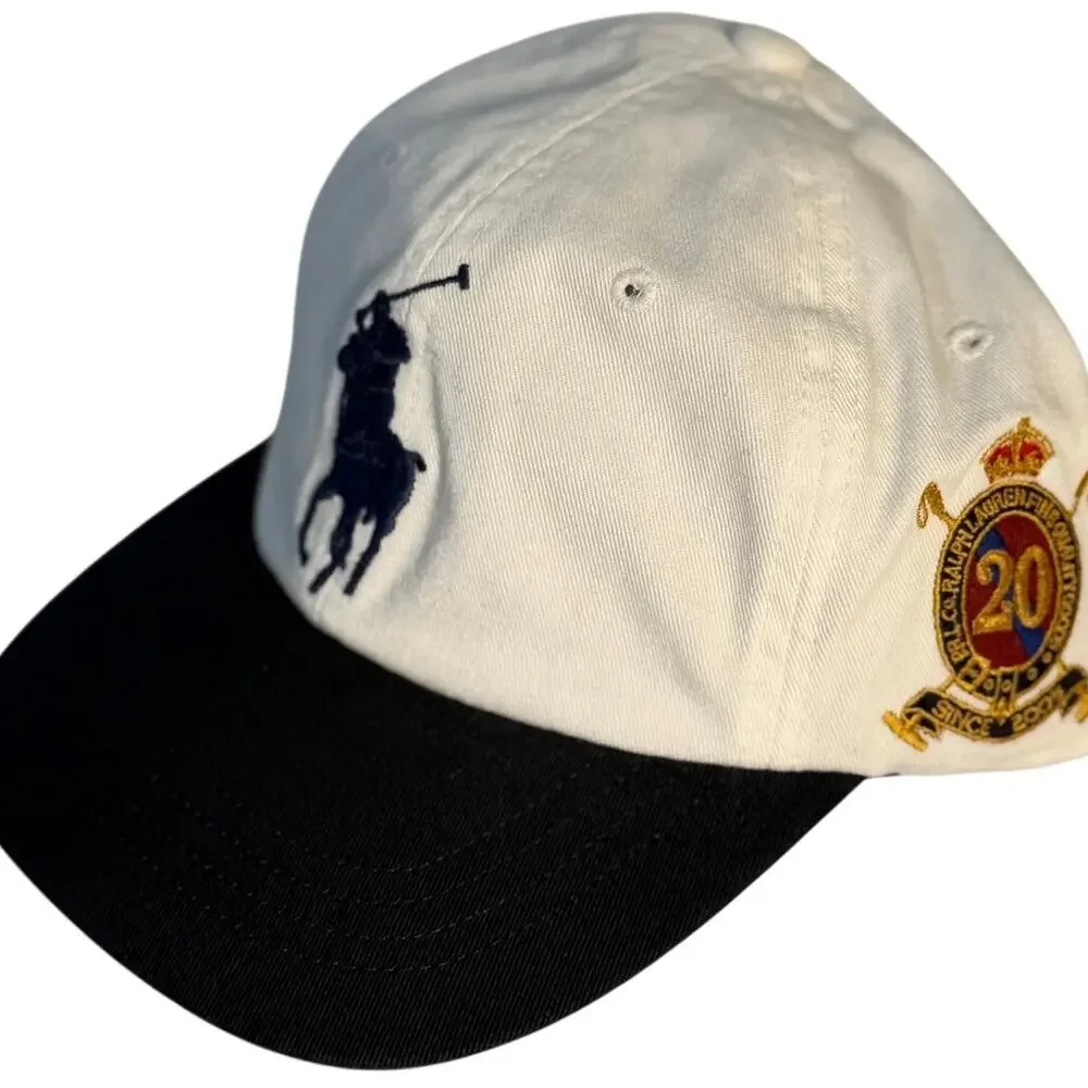 Polo Ralph Lauren Big Pony 20th Anniversary “SQ 3 RL” Hat – White